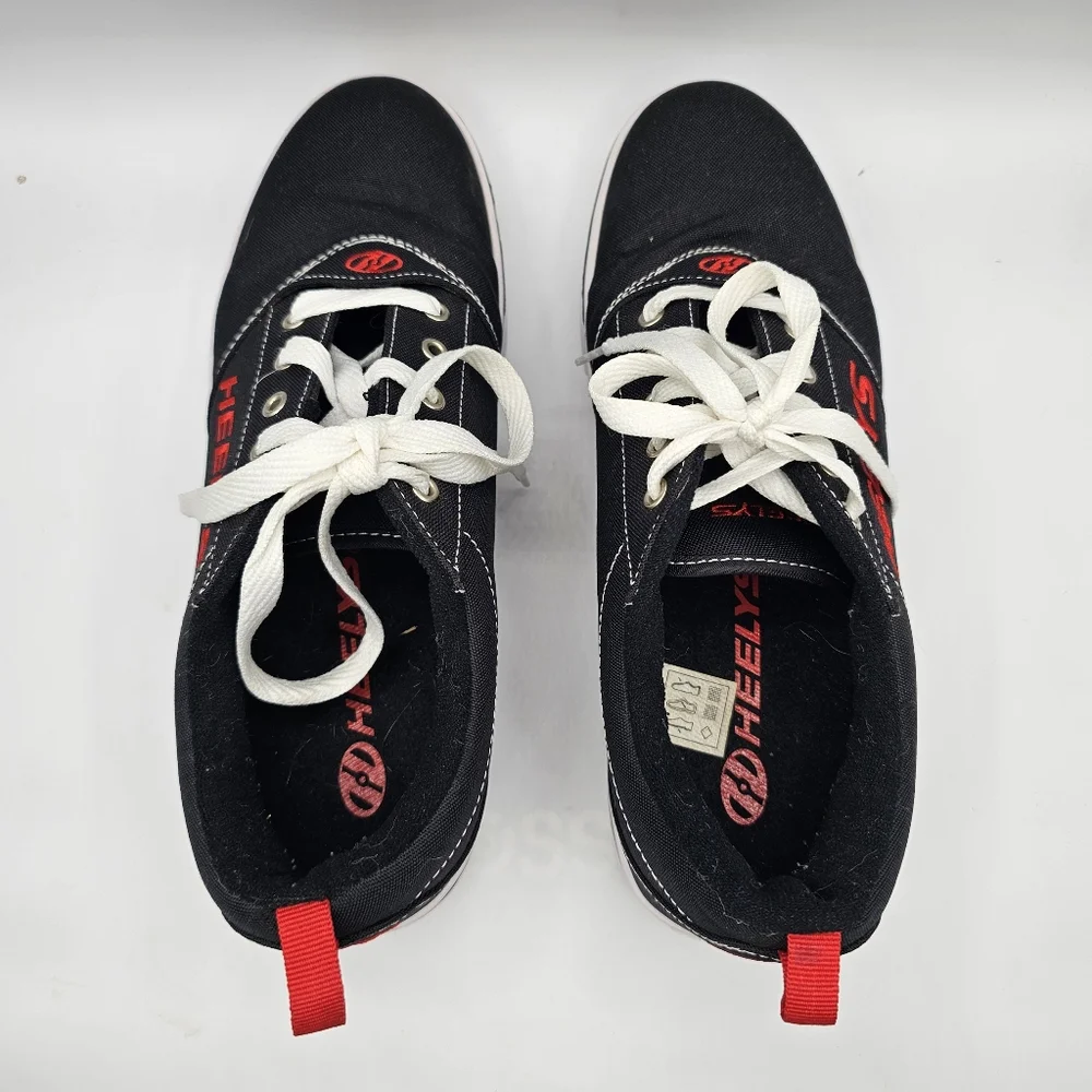 Heelys Mens Pro 20 Skate Roller shoes Sneakers Black Red Canvas Low Top Size 10 - Picture 4 of 9